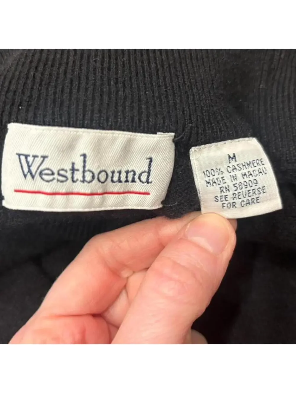 Westbound - Black cashmere mock turtleneck sweater #cashmere #turtleneck